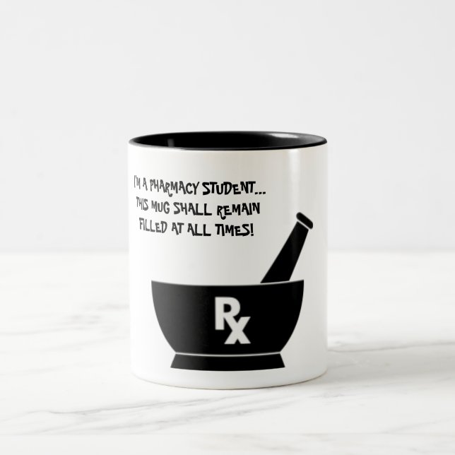 De Café Em Dois Tons Caneca do estudante da farmácia (Centro)