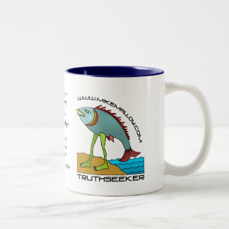 DE CAFÉ EM DOIS TONS CANECA DO EVOLUTIONIST TRUTHSEEKER