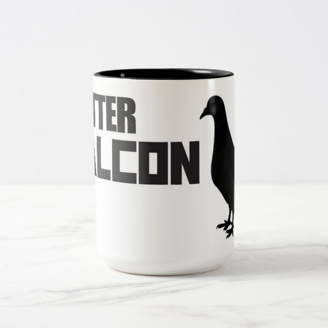 De Café Em Dois Tons Caneca do falcão da calha (Centro)