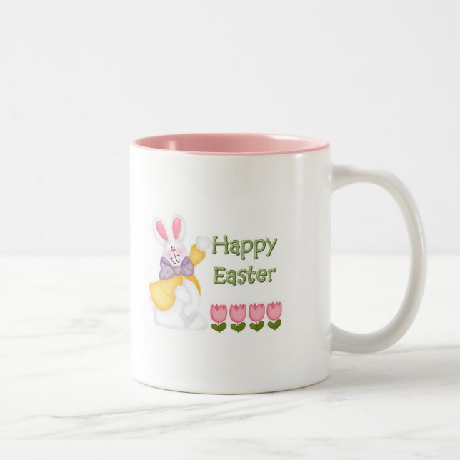 De Café Em Dois Tons Caneca do felz pascoa (Direita)