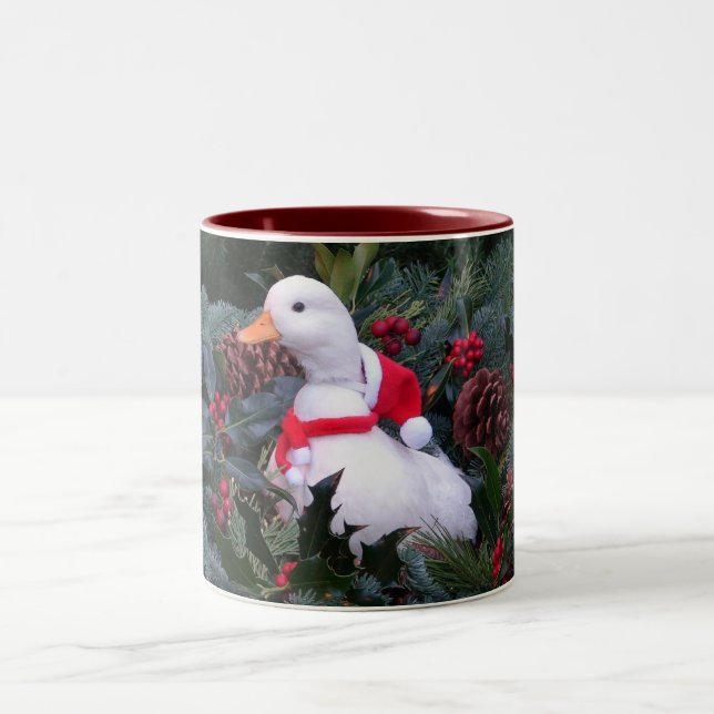 De Café Em Dois Tons Caneca do feriado do pato (Centro)