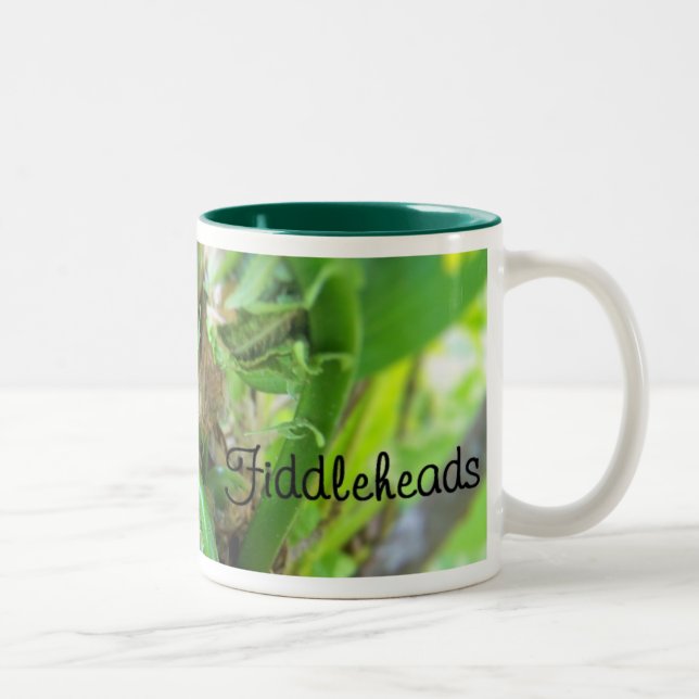 De Café Em Dois Tons caneca do fiddlehead (Direita)