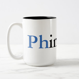 De Café Em Dois Tons Caneca do formando do PhD