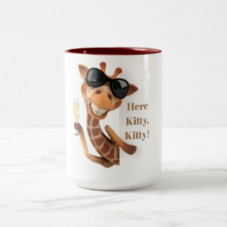 De Café Em Dois Tons Caneca do gatinho