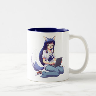 De Café Em Dois Tons Caneca do geek do Anime