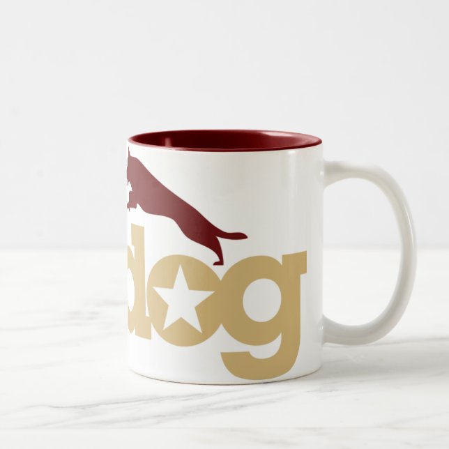 De Café Em Dois Tons Caneca do german shepherd (Direita)