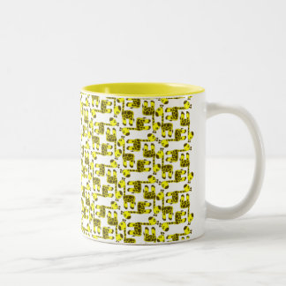 De Café Em Dois Tons Caneca do girafa