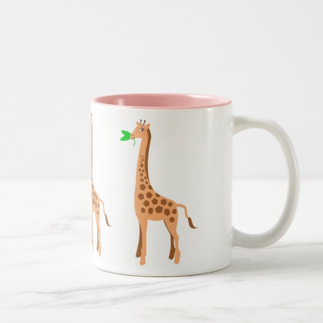 De Café Em Dois Tons Caneca do girafa (Direita)
