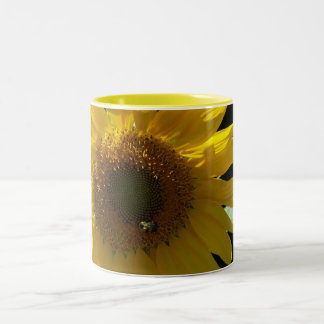 De Café Em Dois Tons Caneca do girassol