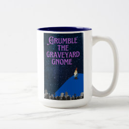 De Café Em Dois Tons Caneca do Gnome do Cemitério Resmungão