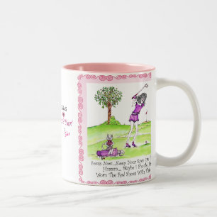 De Café Em Dois Tons CANECA do golfe