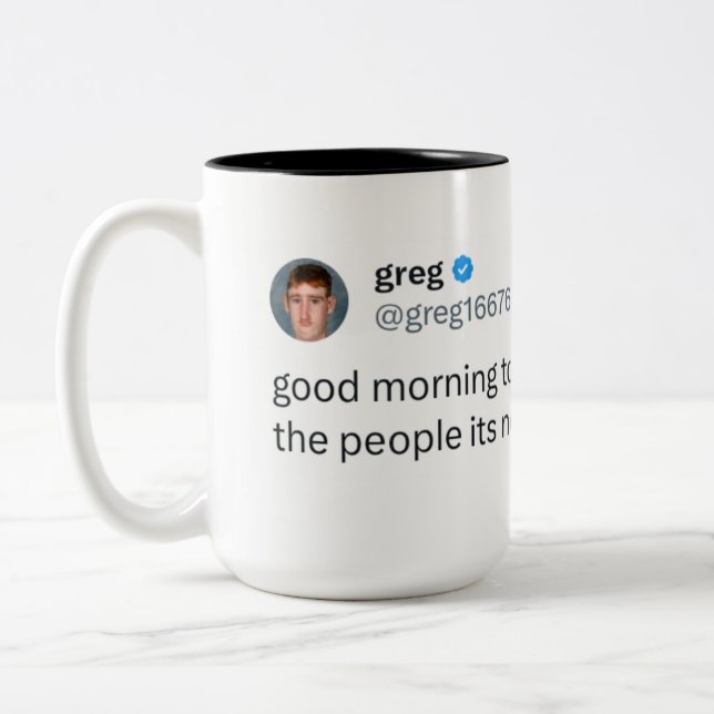 De Café Em Dois Tons caneca do Greg maior (Esquerda)