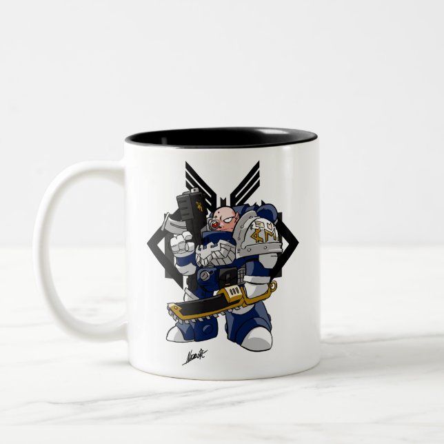 De Café Em Dois Tons Caneca do guerreiro do META (Esquerda)