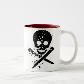 De Café Em Dois Tons Caneca do HA Sitz Knitz Killz