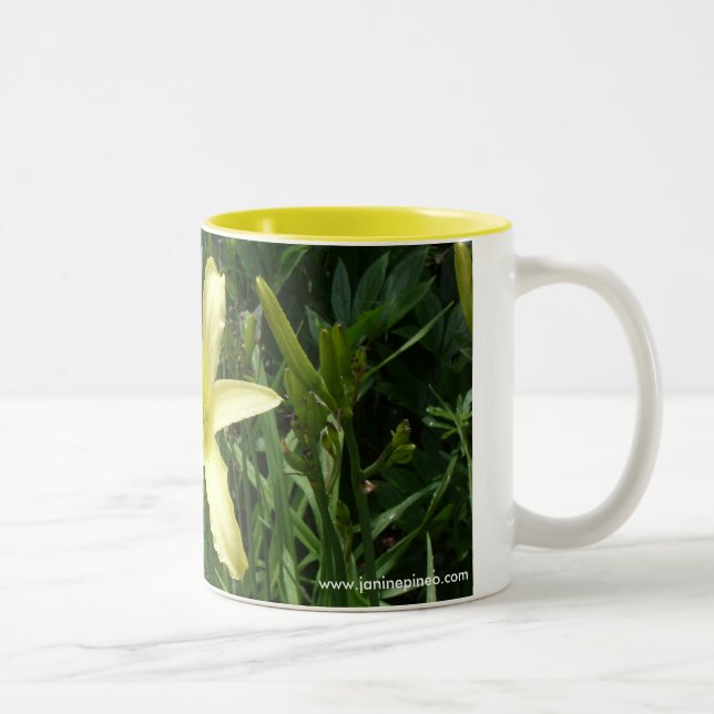 De Café Em Dois Tons Caneca do hemerocallis (Direita)