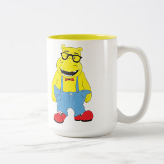 De Café Em Dois Tons Caneca do hipopótamo