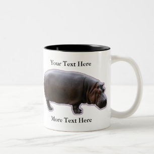 De Café Em Dois Tons Caneca do Hippopotamus