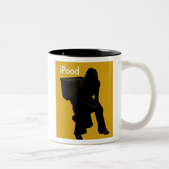 De Café Em Dois Tons caneca do iPood (Direita)