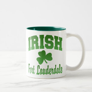 De Café Em Dois Tons Caneca do irlandês do Fort Lauderdale