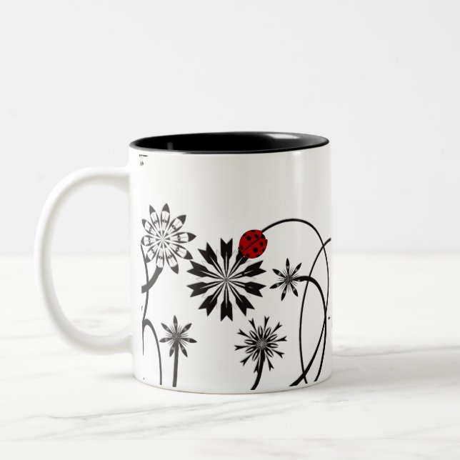De Café Em Dois Tons Caneca do joaninha (Esquerda)
