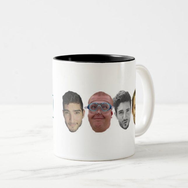 De Café Em Dois Tons Caneca do jogo do clique do clique (Frente Esquerda)