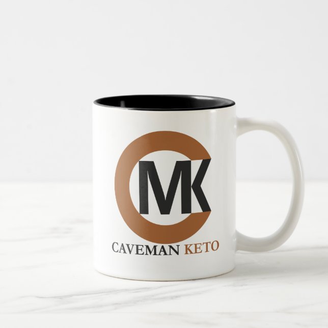 De Café Em Dois Tons Caneca do Keto do homem das cavernas (Direita)