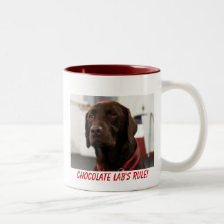 De Café Em Dois Tons Caneca do laboratório do chocolate