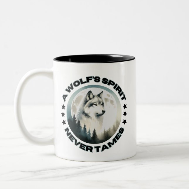 De Café Em Dois Tons Caneca do Lobo (Esquerda)