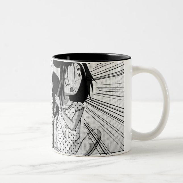 De Café Em Dois Tons caneca do manga (Direita)
