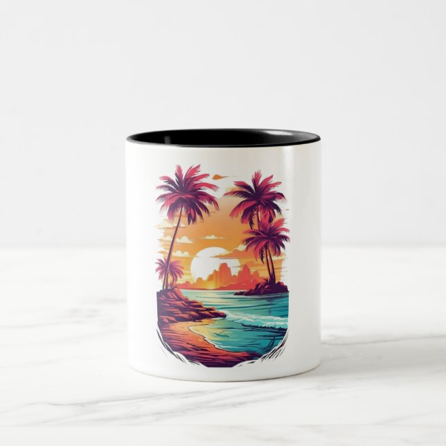 De Café Em Dois Tons caneca do mar (Centro)