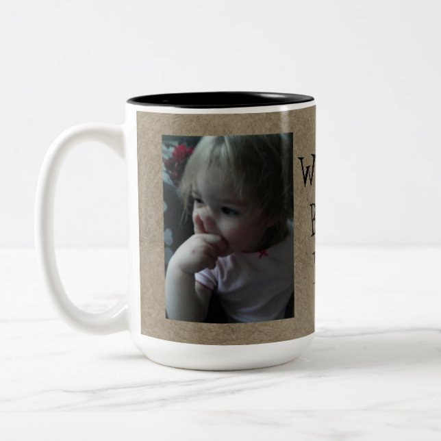 De Café Em Dois Tons Caneca do Melhor Pai do Mundo Engraçado (Esquerda)