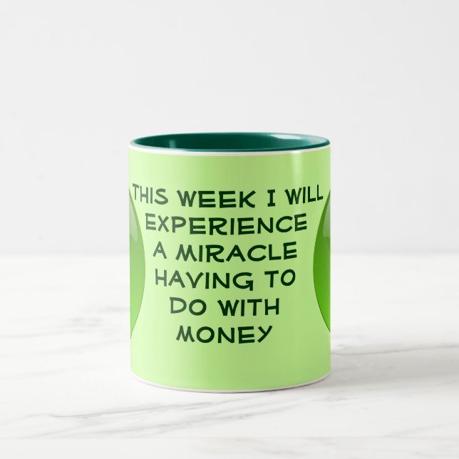 De Café Em Dois Tons Caneca do Milagre Money (Centro)