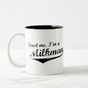 De Café Em Dois Tons Caneca do Milkman da confiança