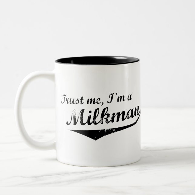 De Café Em Dois Tons Caneca do Milkman da confiança (Esquerda)