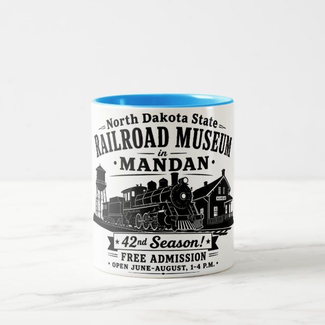 De Café Em Dois Tons Caneca do Museu Ferroviário Estadual da Dakota do  (Centro)