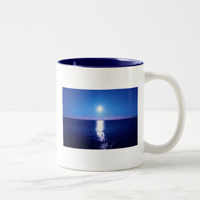 De Café Em Dois Tons Caneca do nascer do sol da manhã (Direita)