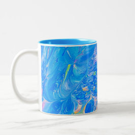 De Café Em Dois Tons Caneca do Oceano Azul