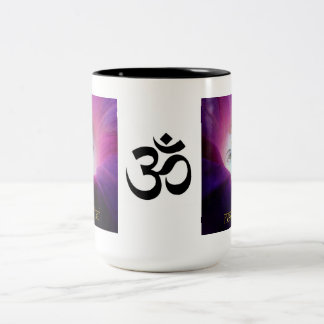 De Café Em Dois Tons Caneca do OM Krishna Namaste