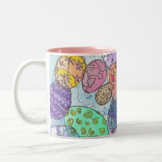 De Café Em Dois Tons Caneca do ovo da páscoa