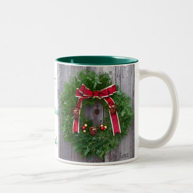 De Café Em Dois Tons Caneca do pai do Feliz Natal (Direita)