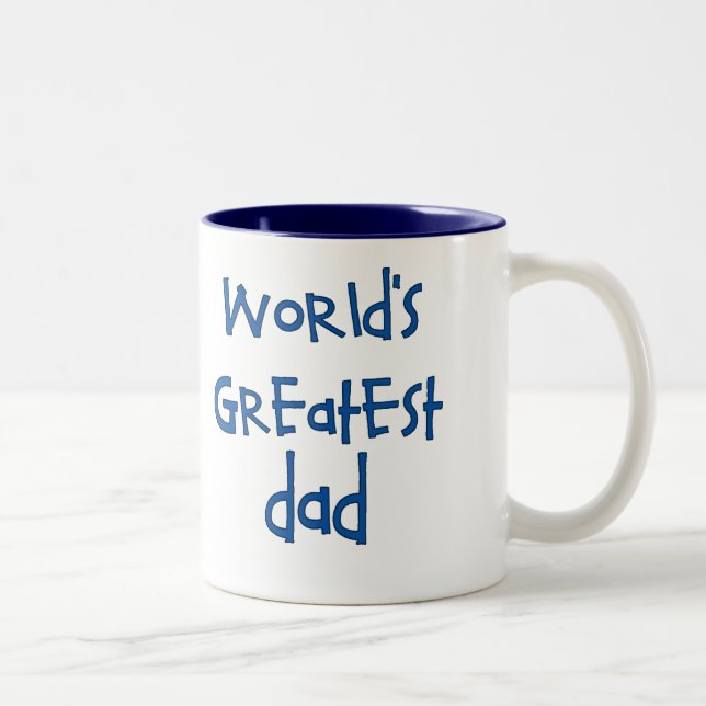 De Café Em Dois Tons Caneca do pai do mundo a grande (Direita)