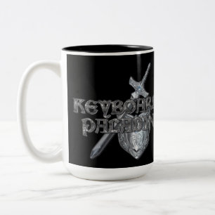 De Café Em Dois Tons Caneca do paladino MMORPG do teclado