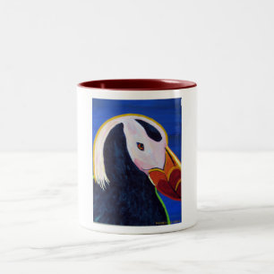 De Café Em Dois Tons caneca do papagaio-do-mar