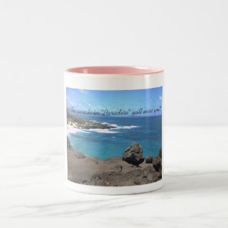 De Café Em Dois Tons Caneca do paraíso
