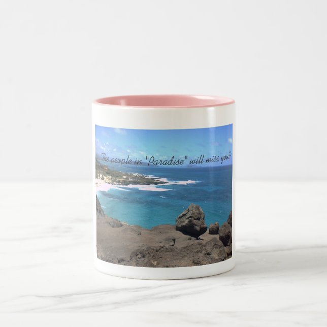De Café Em Dois Tons Caneca do paraíso (Centro)