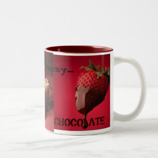 De Café Em Dois Tons Caneca do paraíso do chocolate