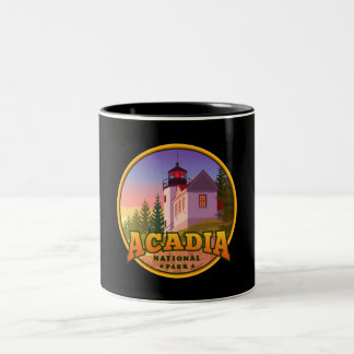 De Café Em Dois Tons Caneca do parque nacional do Acadia