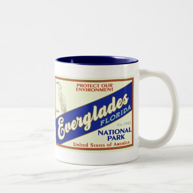 De Café Em Dois Tons Caneca do parque nacional dos marismas (Direita)