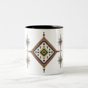 De Café Em Dois Tons Caneca do Patrimônio Amazigue - Berbere Marroquino