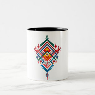De Café Em Dois Tons Caneca do Patrimônio Amazigue - Berbere Marroquino